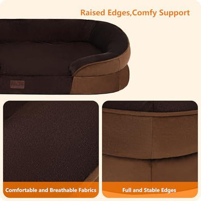 Dwanton Orthopedic Waterproof Medium Dog Bed Sofa, Gel Memory Foam - Image 5