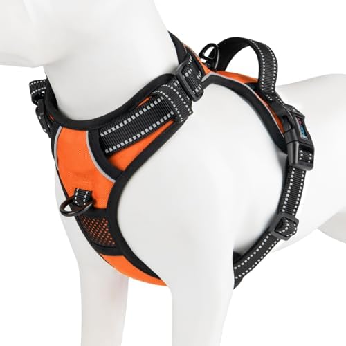 PHOEPET No Pull Dog Harness Medium Reflective Front Clip Puppy Vest by PHOEPET