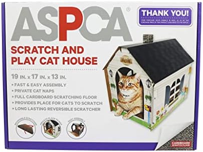ASPCA Cardboard Cat House Hideaway Playhouse - Image 4