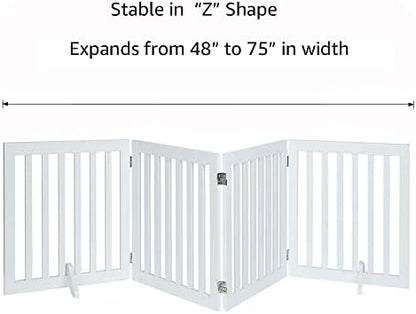 unipaws 24”H Free Standing Pet Gate - Image 5