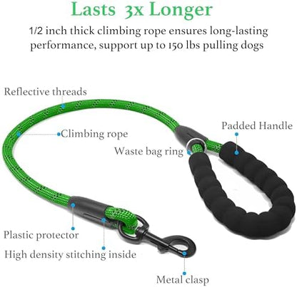 iYoShop Double Dog Leash, 360° Swivel, No Tangle - Image 3