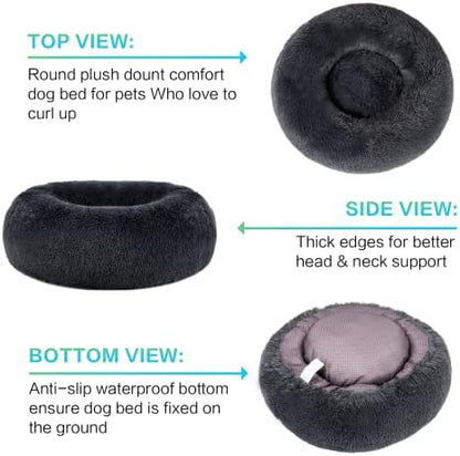 SAVFOX 36 inches Calming Donut Dog Bed - Image 3