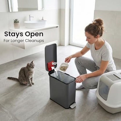iTouchless 3 Gallon Cat Litter Waste Bin - Image 6
