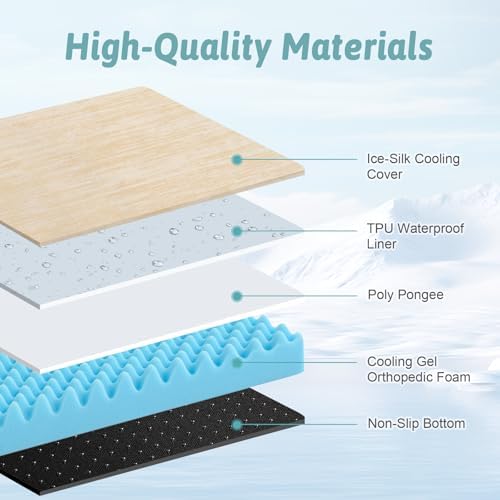 COZY KISS Cooling Orthopedic Dog Bed, Waterproof Lining - Image 6