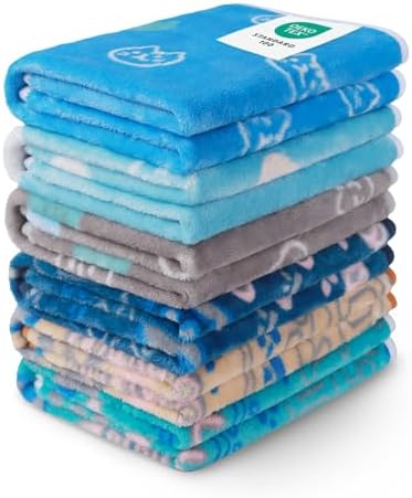 1 Pack 6 Blankets Dog Cat Soft Fluffy Fleece Pet Blanket Warm Cute Print Design by luciphia