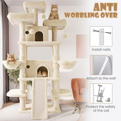 SHA CERLIN 81 Inches Extra Large Cat Tree - Image 6