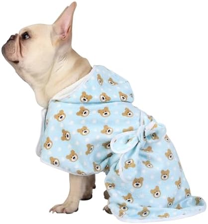 HDE Hooded Dog Bathrobe Quick Dry Towel Wrap by HDE