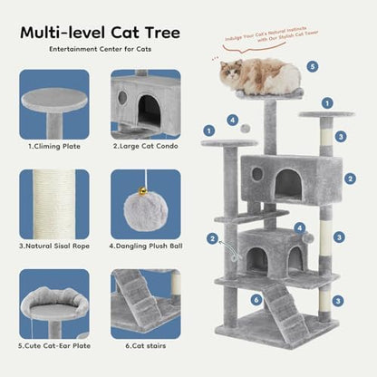 DUMOS 54 Inch Cat Tree Tower - Image 4