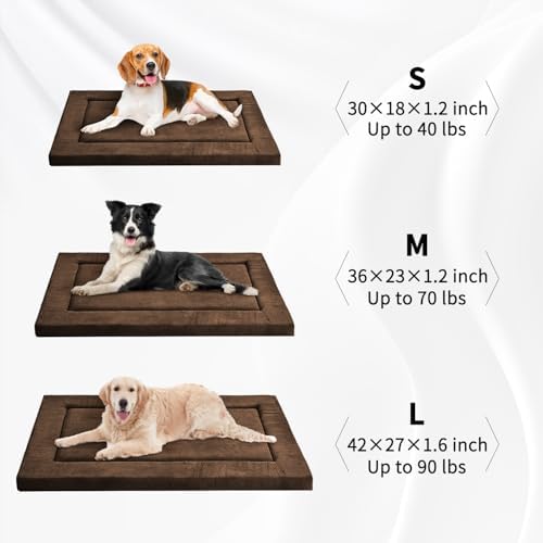 Dog Bed for Crate, Large Sized Dog Crate Beds, Washable Dogs Bed Mat - Image 5
