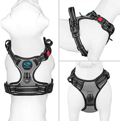 PHOEPET No Pull Dog Harness Medium Reflective Front Clip Vest - Image 2