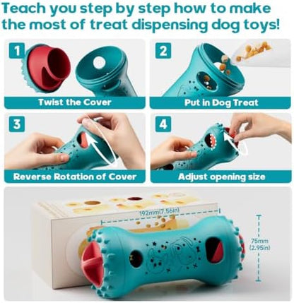 Interactive Dog Toys, Adjustable Treat Dispensing Toy to Keep Them Busy - Image 5