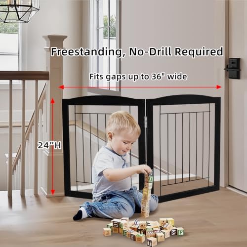 ZJSF Freestanding Foldable Dog Gate - Image 2