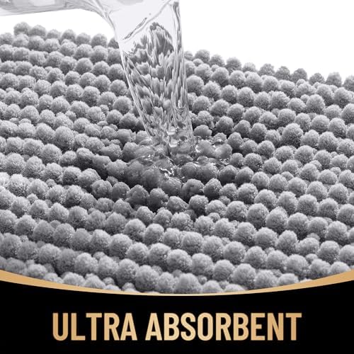 OLANLY Thick Chenille Large Bathroom Rugs 44x32, Absorbent Bath Mat - Image 3