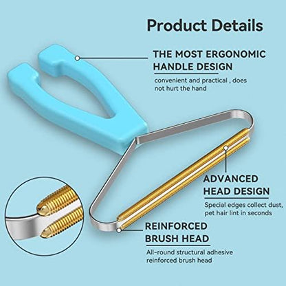 Pet Hair Remover 3-Pack, Dog Cat Fur Tool, Portable Carpet Scraper - Image 2