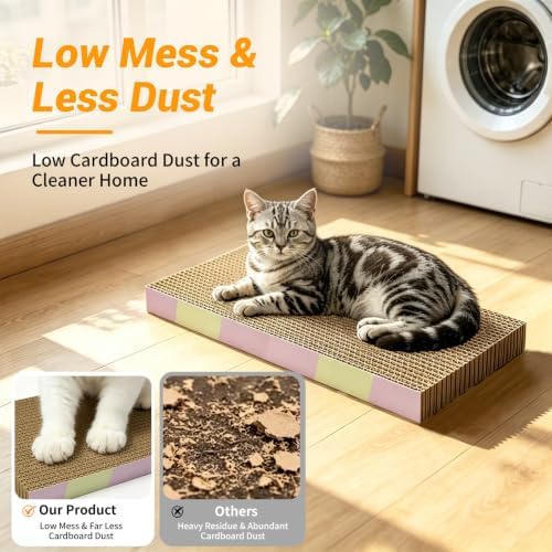 5-Pack Reversible Cat Scratcher Pad, Durable Scratching Board - Image 5