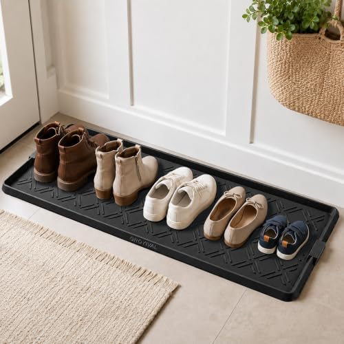 Boot Tray for Entryway, Rubber Shoe Mat, Waterproof Shoe Tray by Unknown