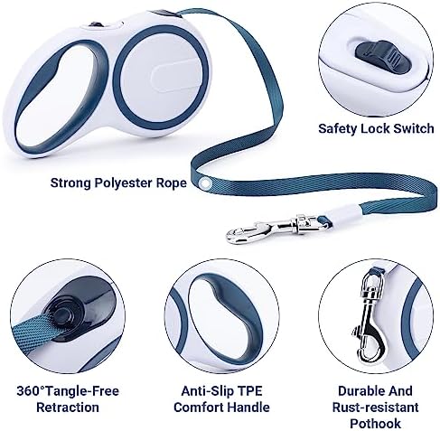 Segarty Extendable Leash, 16ft Heavy Duty Walking Dog Retractable Leash - Image 3