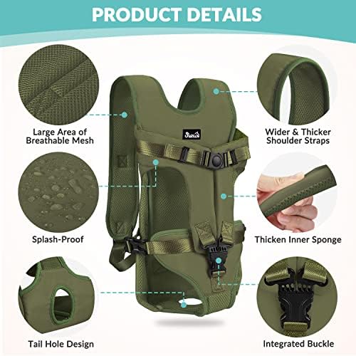 Lukovee Dog Backpack Carrier, Adjustable Front Carrier - Image 3