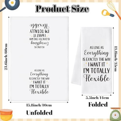 Funny Kitchen Hand Towels, 6 Pack Dish Cloths - Image 2