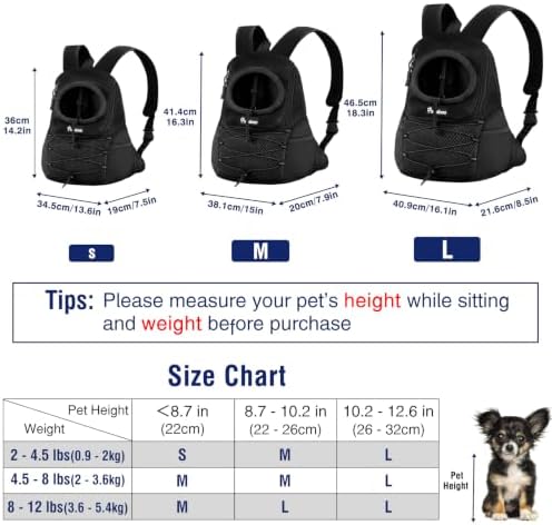 Pawaboo Pet Dog Front Carrier Backpack - Image 2