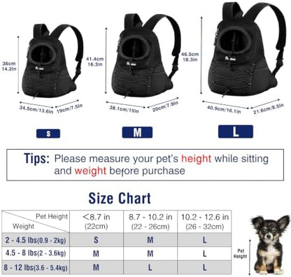 Pawaboo Pet Dog Front Carrier Backpack - Image 2
