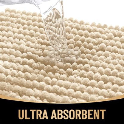 OLANLY Thick Chenille Large Bathroom Rugs 40x32, Absorbent Bath Mat - Image 3