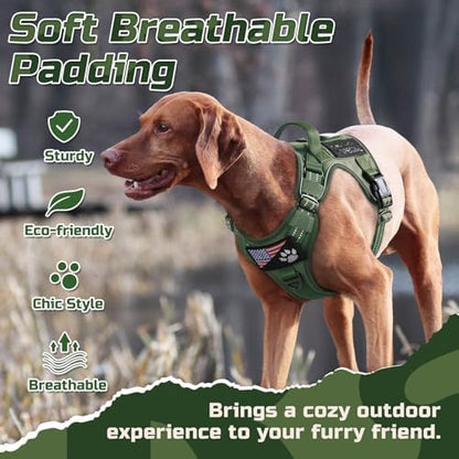 rabbitgoo Tactical Dog Harness for Large, No Pull Military Service Vest - Image 3