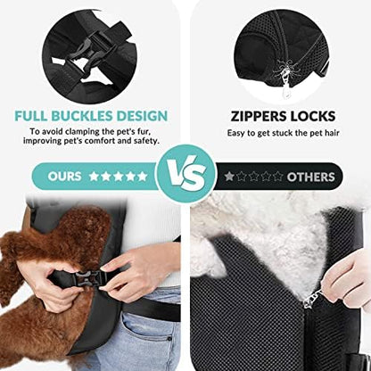 Lukovee Dog Backpack Carrier, Adjustable Front Carrier - Image 6