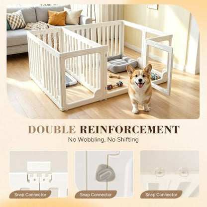 Heeyoo Clear Acrylic Dog Playpen 12 Panels - - Image 3