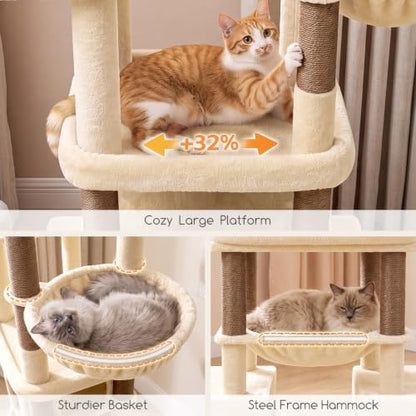Globlazer Tall Cat Tower for Indoor Adult Cats - Image 4