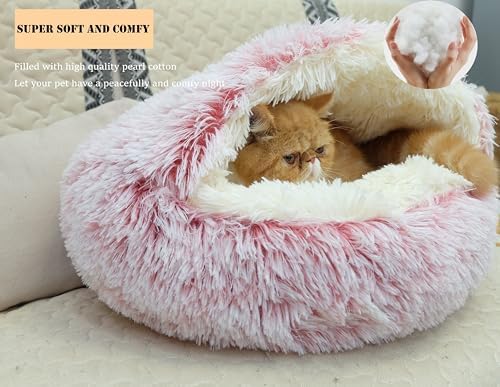 ZaneSun Calming Round Dog Bed & Cat Cave - Image 3