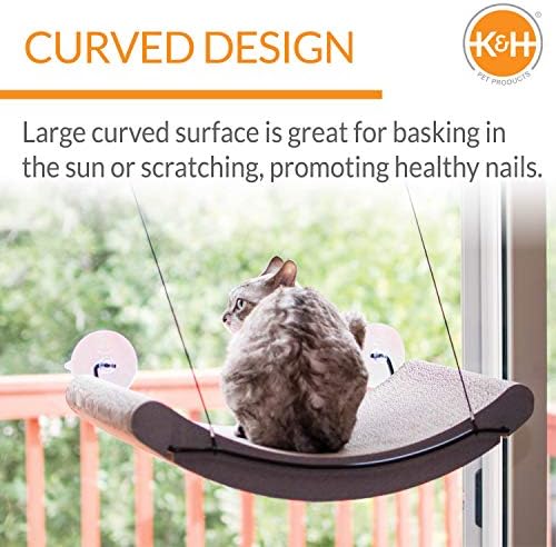 K&H Cat Window Perch, EZ Mount Window Cat Scratcher Kitty Sill Cradle - Image 4