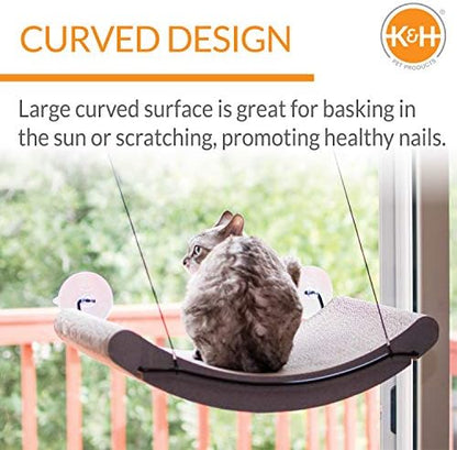 K&H Cat Window Perch, EZ Mount Window Cat Scratcher Kitty Sill Cradle - Image 4