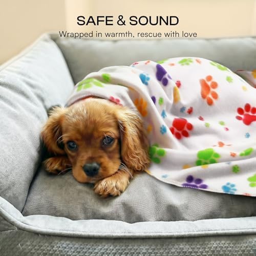 LINENLUX Fleece Dog Blankets 6-Pack, Soft Stretchy - Image 4