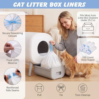 100 Pack Litter Box Bags Compatible - Image 5