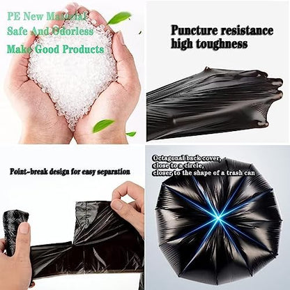 Small Black Trash Bags, Small Garbage Bags, 4 Gallon - Image 3