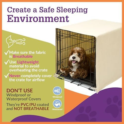 Pet Dreams Dog Crate Cover, XX Large - Image 6