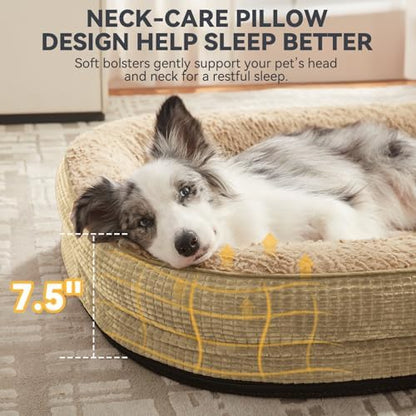 JOEJOY Orthopedic Dog Bed for Medium Dogs, Egg-Crate Memory Foam Pet Bed - Image 4