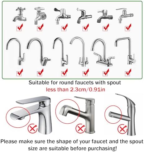 6.56FT/2M Sink Spray Rubber Hose, Sink Hose Sprayer Attachment - Image 6