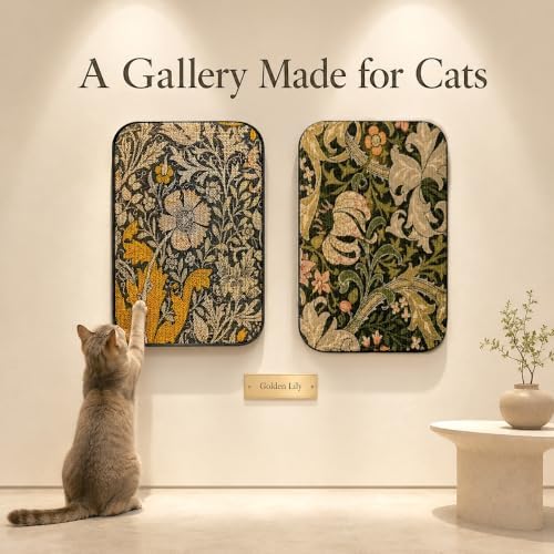 2 Pack Cat Wall Scratcher, Art Cat Scratching Board - Image 4