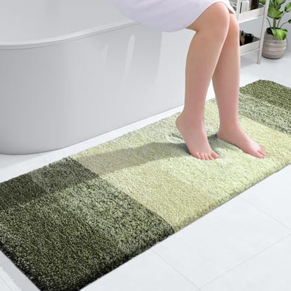 OLANLY Bathroom Runner Rug 59x20, Extra Soft Absorbent Microfiber Bath Rugs by OLANLY