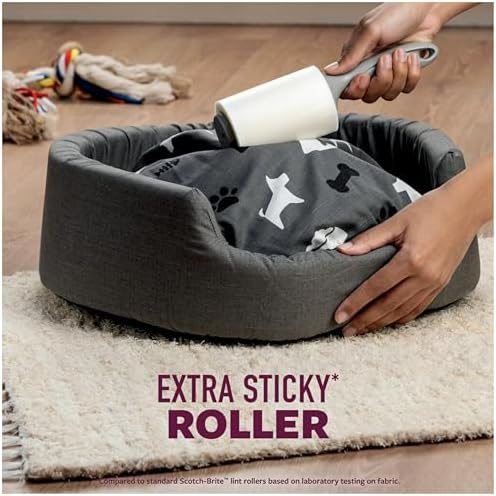 Scotch-Brite Lint Roller, Pet Hair Pickup, Extra Sticky, Large | - Image 5