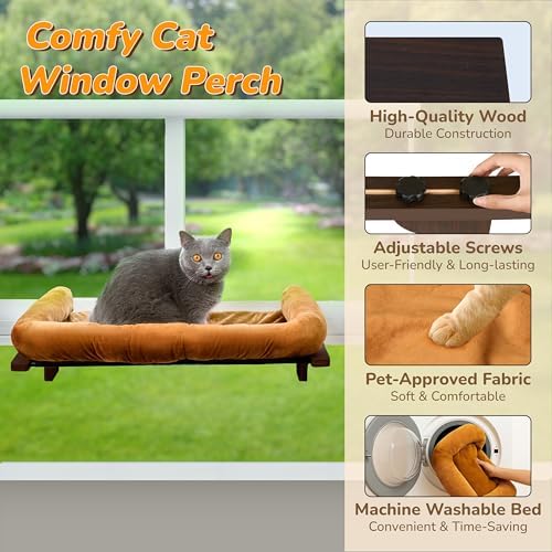 PURRHOUSE 45LBS Cat Window Perch - Image 2