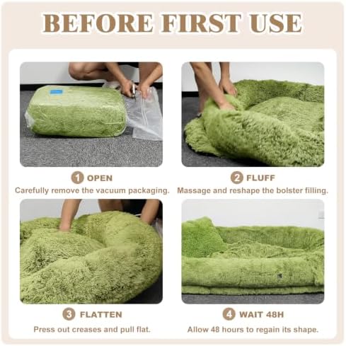 WROS Human Dog Bed for Adult, GrassGreen - Image 6