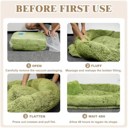 WROS Human Dog Bed for Adult, GrassGreen - Image 6
