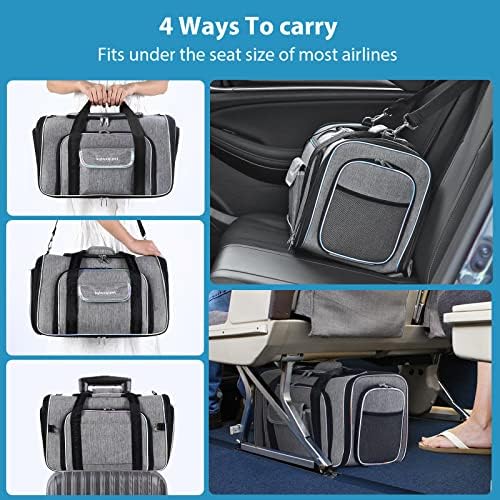 Airline Approved Cat Carrier Under Seat, 4-Way Expandable & Collapsible - Image 4