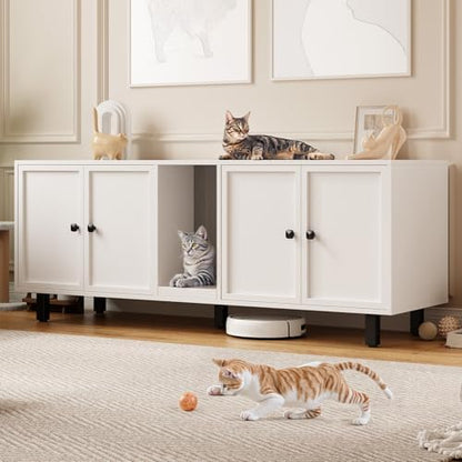 ONBRILL 63 Inches Cat Litter Box Enclosure by ONBRILL