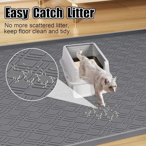 Silicone Cat Litter Mat 42" x 29" Cat Mat - Image 5