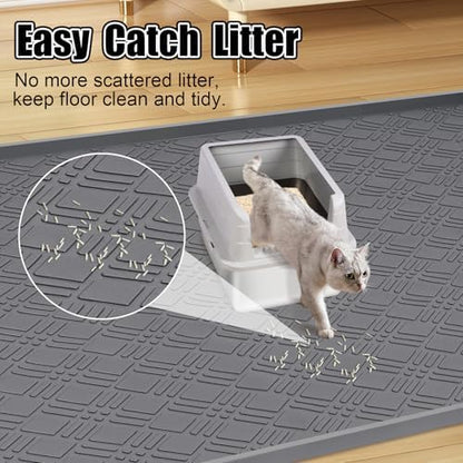 Silicone Cat Litter Mat 42" x 29" Cat Mat - Image 5