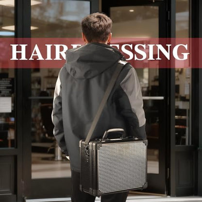 Large Barber Carrying Case, Hairdresser Tool Box Organizer Traveling Case - Image 5